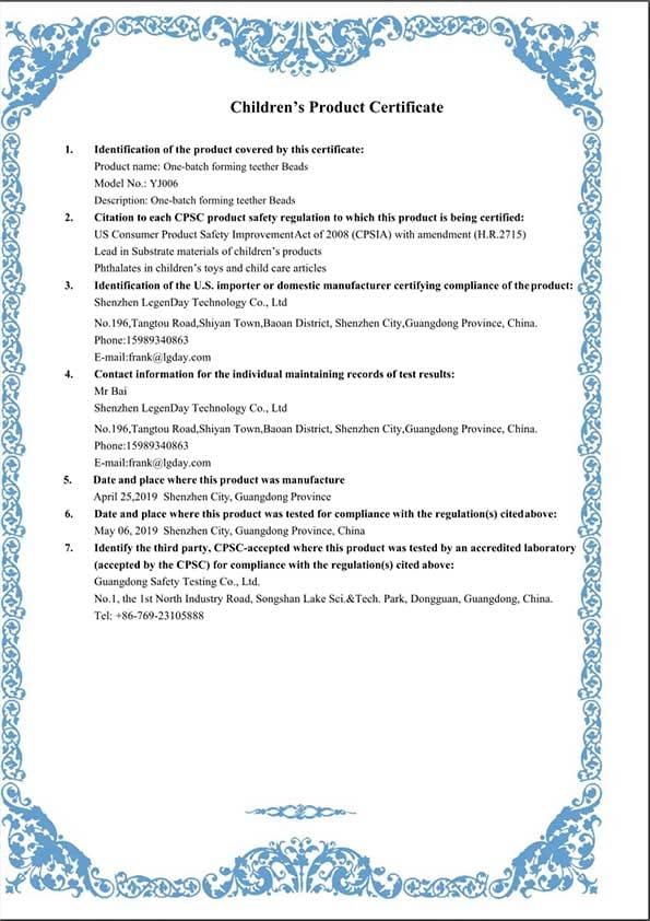 certificates 5