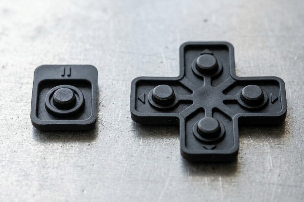 A small and directional silicone keypads for gaming controller