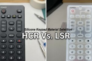 Durability testing for a silicone keypad with data about actuation force, travel distance, and life cycle