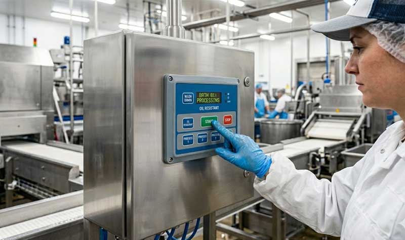 Waterproof silicone keypads Food Processing Commercial Devices