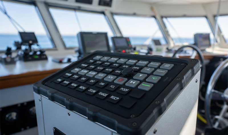 Waterproof silicone keypads Marine Transportation Electronics