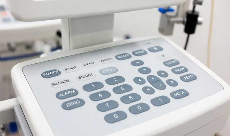 Waterproof silicone keypads Medical Hygiene Equipment