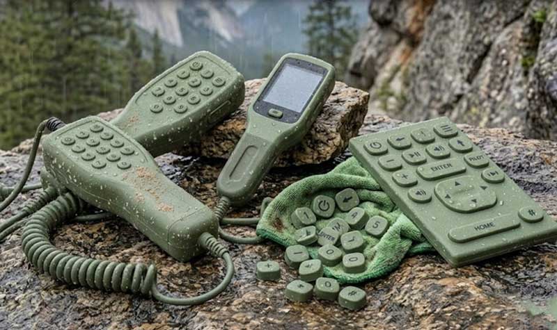 Waterproof silicone keypads Outdoor Consumer Electronics
