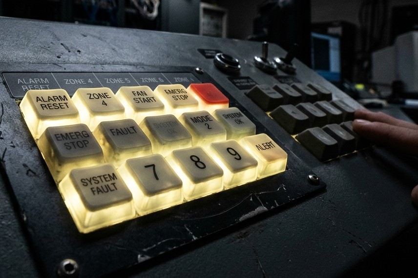 backlight bleed failure for silicone keypad in industrial control panel