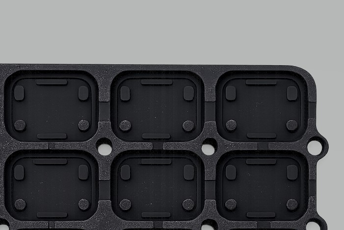 conductive silicone keypad with conductive carbon pills