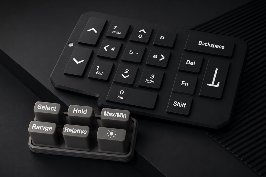 A low force silicone keypad and a high force silicone keypad