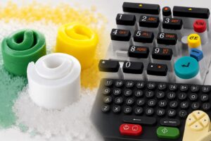 Coloried silicone keypads with their raw material_LSR or HTV silicone rubber