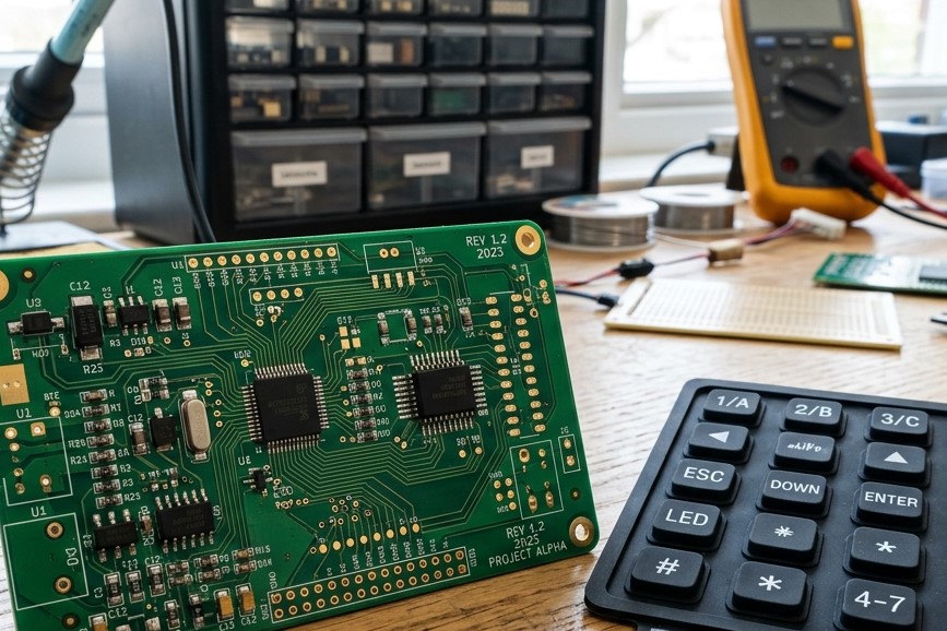 SMT mouting method for switch with silicone keypad