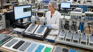 Silicone keypads are tested by a series of strict tests in the lab