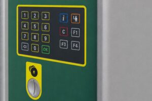 An environmentally sealed silicone keypad integrated with membrane switch in outdoor terminal machines