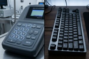 Comparison between silicone keypads and mechanical keypads in actual use