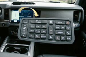 Silicone rubber keypad in automotive infotainment systme with excellent tactile feedback and less recognition load