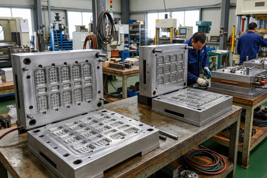 molds for silicone rubber keypad production