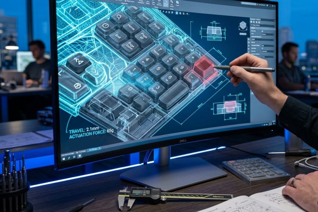 Silicone rubber keypad design for prototypes and structural improvement based on DFM and DFA