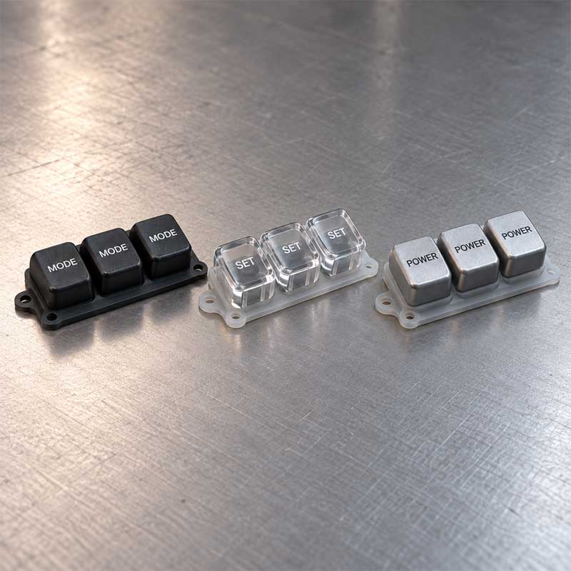 p r plastic rubber keypad cap finishes 1